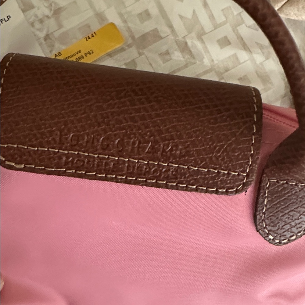 Longchamp Le Pliage Marshmallow Pink Mini Pouch with accessories NWOT - Picture 3 of 6